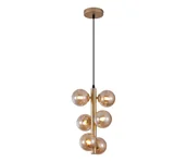 Lampy sufitowe - Wofi 6014-601W - LED Żyrandol na lince VILLA 6xG9/3W/230V złoty - miniaturka - grafika 1