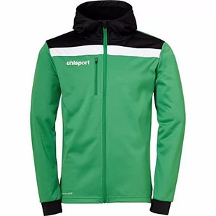 Uhlsport Offense 23 kurtka dziecięca z kapturem, zielona/czarna/biała, 164 - Kurtki i płaszcze dla chłopców - miniaturka - grafika 1
