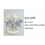 Ramki na zdjęcia - Summer P., Pozytywka-Karuzela Z Ramkami Na Zdjęcia, Niebieski - miniaturka - grafika 1