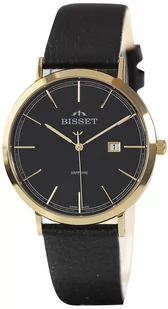 Zegarek Zegarek Bisset BIS132 BSCF61 złoty czarny - Zegarki męskie - miniaturka - grafika 1