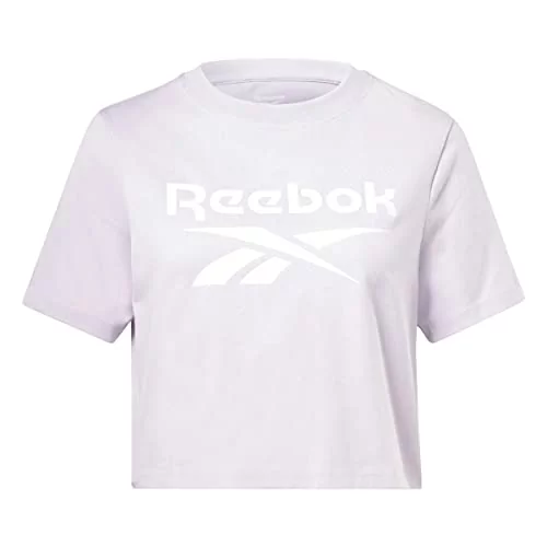 Reebok Damska koszulka Identity Crop, szara, XS, szary, L