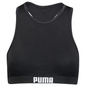 Stroje kąpielowe - Damski strój kąpielowy Puma Racerback Top Rozmiar: XL / Kolor: czarny - miniaturka - grafika 1