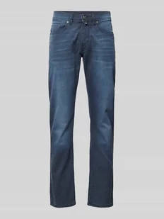 Jeansy o kroju tapered fit z 5 kieszeniami model ‘Lyon’ - Spodnie męskie - miniaturka - grafika 1
