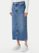 Spódnice - Tommy Hilfiger Spódnica jeansowa WW0WW46503 Niebieski Regular Fit - miniaturka - grafika 1