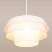 Lampy sufitowe - Britop LAMPA wisząca AMAR 160950104 abażurowa OPRAWA okrągły ZWIS loft biały - miniaturka - grafika 1