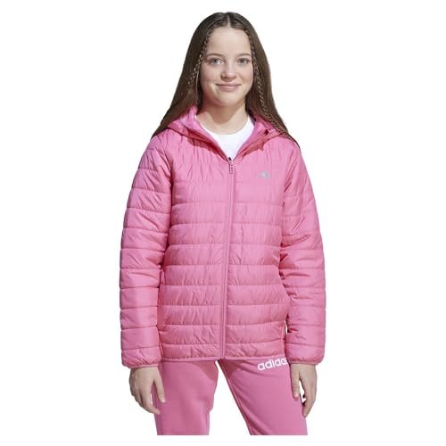 adidas Uniseks - dzieci ESSENTIALS LIGHT PADDED JACKET, pink fusion/REFLECTIVE SILVER, 11-12 Years