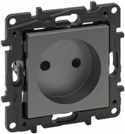 Gniazdka elektryczne - Legrand Niloe Step gniazdo zasilające 2P zaciski śrubowe z przesłoną kolor stalowy 863419 863419 - miniaturka - grafika 1