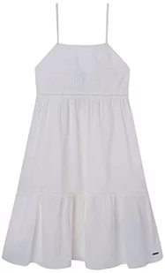 Pepe Jeans Dziewczęca sukienka Hailey, biały (mus), 10 Lata - Sukienki - miniaturka - grafika 1