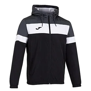 Joma Męska kurtka przeciwdeszczowa Crew Iv czarny czarny/antracytowo-szary L - Kurtki męskie - miniaturka - grafika 1