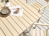 Stoły ogrodowe - Stół ogrodowy 95 x 95 cm jasne drewno PRATO Lumarko! - miniaturka - grafika 1