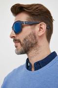 Okulary przeciwsłoneczne - Armani Exchange okulary przeciwsłoneczne męskie kolor niebieski - miniaturka - grafika 1