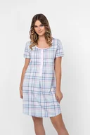 Piżamy damskie - Allison koszula damska krótki rękaw - Italian Fashion - miniaturka - grafika 1