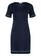 Bielizna nocna - Hanro Koszula Nocna Natural Comfort blau - miniaturka - grafika 1