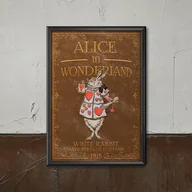 Plakaty - Plakat Alicja w Krainie Czarów Biały Królik w przebraniu Heralda - miniaturka - grafika 1