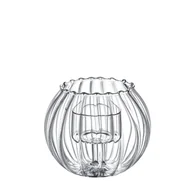 Świeczniki - Świecznik ryflowany na 1 świecę tealight Wilmax 12cm ze szkła żaroodpornego - miniaturka - grafika 1