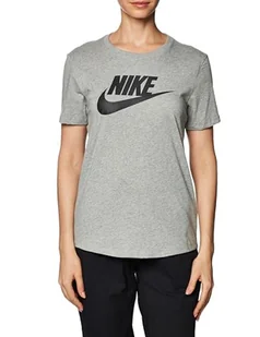 Nike Koszulka damska Icon Futura Szary, Dk Grey Heather/White, XS - Koszulki i topy damskie - miniaturka - grafika 1