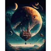 Malowanie po numerach - Twoje Hobby Malowanie po numerach czarne płótno - Kosmiczny... - miniaturka - grafika 1