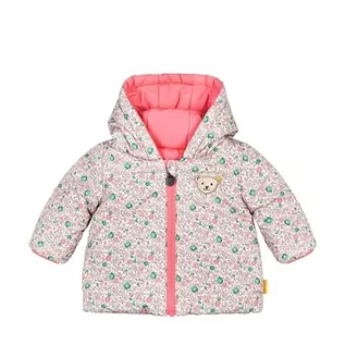Kurtki i płaszcze dla chłopców - Steiff Dziecięca kurtka dwustronna z kapturem, Strawberry Pink, 56 cm - grafika 1