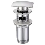 Korki do umywalek - Korek klik-klak 1 1/4" mosiężny, nakładka kwadrat - miniaturka - grafika 1