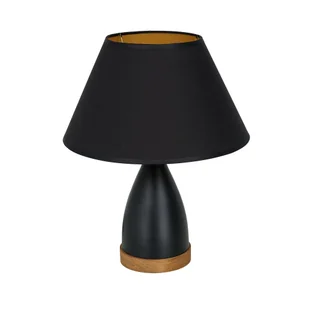 Luminex Table 3725 lampa stołowa lampka 1x60W E27 czarna/złota - Lampy stojące - miniaturka - grafika 1