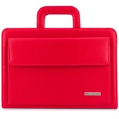 Walizki - Biwuar neseser aktówka teczka organizer dla handlowca stylowa czerwona Beltimore czerwony - miniaturka - grafika 1