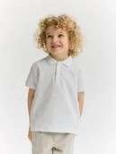 Bluzki dla niemowląt - Reserved - T-shirt polo - biały - miniaturka - grafika 1