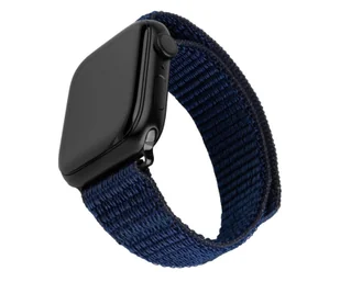 Fixed Nylonowy pasek Nylon Sporty Strap do Apple Watch 42/44/45 mm, granatowy - Akcesoria do smartwatchy - miniaturka - grafika 1