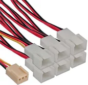 Kable komputerowe i do monitorów - InLine 3-pin - 3-pin x6, 0.15m, Wielokolorowy 33436 - miniaturka - grafika 1