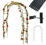 Kratki i pergole - PERGOLA OGRODOWA KOLUMNA ŁUK NA KWIATY RÓŻE 240 CM - miniaturka - grafika 1