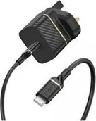 Ładowarki do telefonów - Ładowarka sieciowa Otterbox UK Wall Charger USB-C 20W + kabel USB-C/USB-C czarny/black - miniaturka - grafika 1