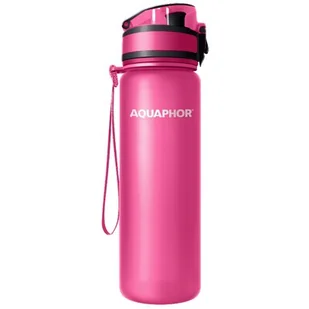Aquaphor City 0,5l Różowa - Butelki filtrujące - miniaturka - grafika 1