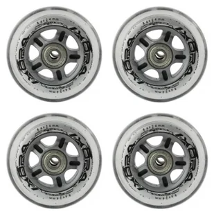 Nils Zestaw kółek Extreme PU 84x24 82A 4szt + ABEC-7 Chrome 8szt przezroczyste 16-32-018 - Akcesoria do skatingu - miniaturka - grafika 2