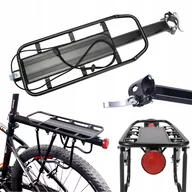 Wieszaki na rower - Bagażnik Rowerowy Tylny Aluminium Uniwersalny 50Kg - miniaturka - grafika 1