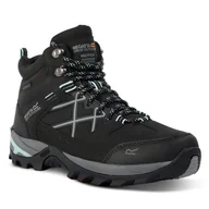 Buty trekkingowe damskie - Trekkingi Regatta LdySamarisIIIBoot RWF834 Black/Bleached Aqua UV8 - miniaturka - grafika 1