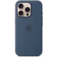 Etui i futerały do telefonów - Apple Silikonowe etui MagSafe do iPhone 16 Pro denim - miniaturka - grafika 1