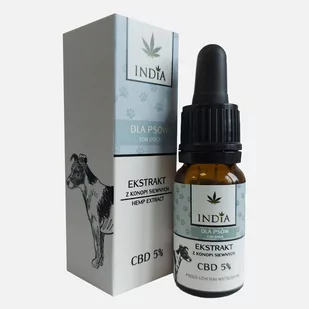 India Cosmetics Ekstrakt Olejek CBD 5 dla psów 10 ml - Suplementy i witaminy dla psów - miniaturka - grafika 1