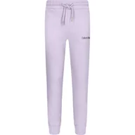 Spodnie sportowe damskie - CALVIN KLEIN JEANS Spodnie dresowe | Regular Fit - miniaturka - grafika 1