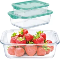 Pojemniki kuchenne - Zestaw szklanych pojemników Luminarc Keep'N Box 3 szt + torba termiczna (0883314748239) - miniaturka - grafika 1