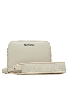 Calvin Klein Duży Portfel Damski Gracie K60K611688 Beżowy - Portfele - miniaturka - grafika 1