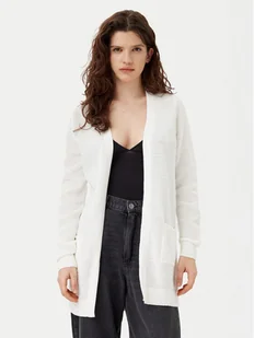 Vila Kardigan Dalo 14097125 Biały Loose Fit - Swetry damskie - miniaturka - grafika 1