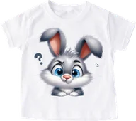 Koszulki dla dziewczynek - Koszulka z królikiem dla dziecka - wzór królik91 - miniaturka - grafika 1