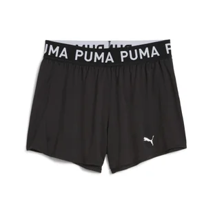 Damskie szorty z dzianiny 3" PUMA STRONG PUMA Black - Spodnie sportowe damskie - miniaturka - grafika 1