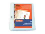 Koszulki na dokumenty - Herlitz Prospekthülle A5 genarbt 100er Packu 10468585 - miniaturka - grafika 1