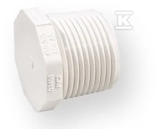 Korek z gwintem wkrętny GZ PVC-U 3/4" - Łączniki, trójniki, kształtki - miniaturka - grafika 1