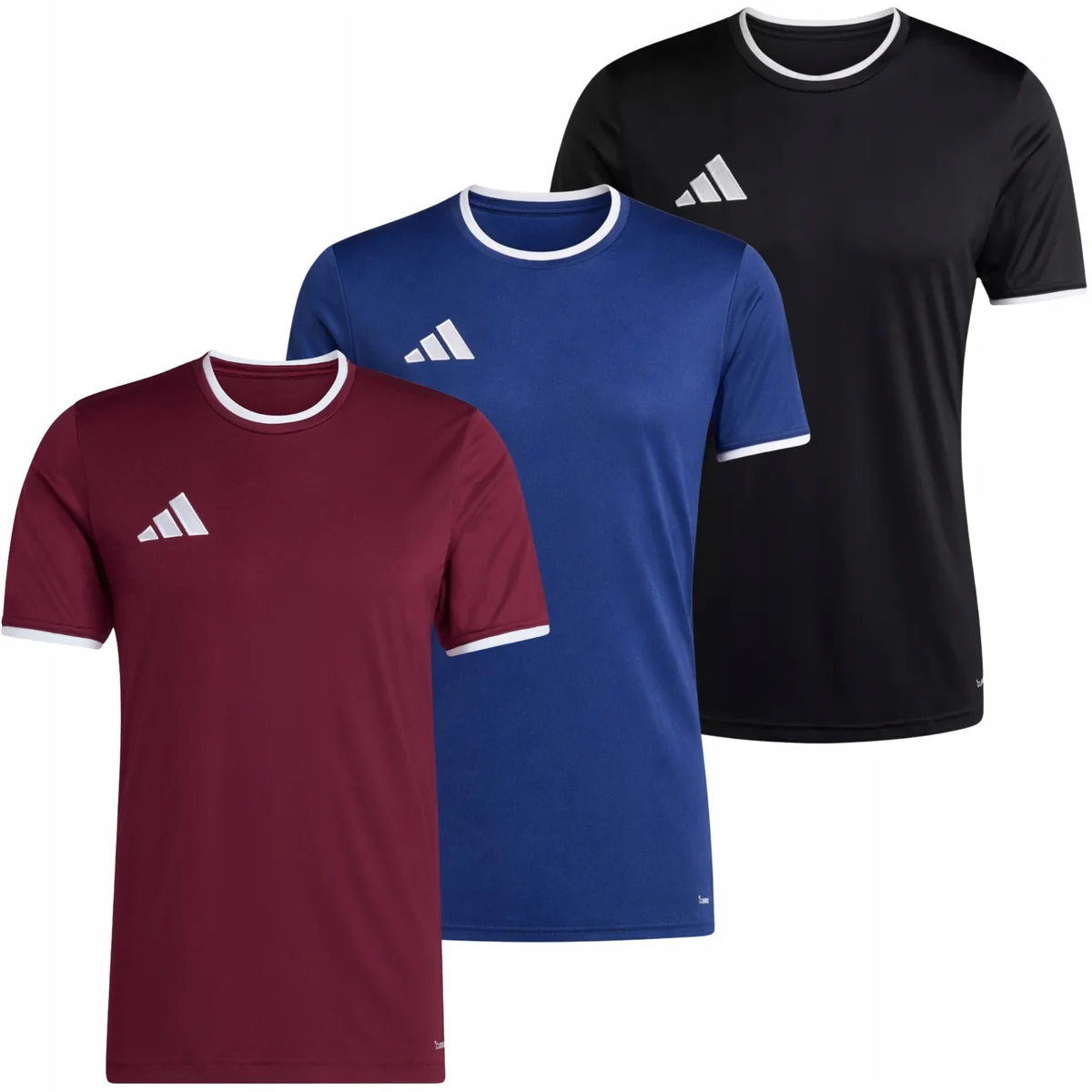 Adidas Zestaw Męski Komplet Koszulka T-shirt Bordo + Czarna + Granatowa XXL