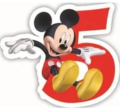 Urodziny dziecka - PROCOS DISNEY Świeczka cyferka piątka "5" Myszka Mickey - 1 szt. 83153 - miniaturka - grafika 1