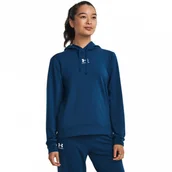 Bluzy damskie - Damska bluza treningowa Under Armour Rival Terry Hoodie - granatowa - miniaturka - grafika 1
