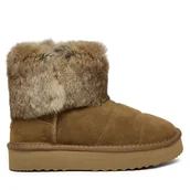 Buty dla dziewczynek - Śniegowce Patrizia Pepe PD941 Brązowy - miniaturka - grafika 1