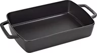 Naczynia żaroodporne - Staub forma do piekarnika, wymiary 30 x 20 cm, 3,15 l, wnętrze pokryte matową, czarną emalią, kolor czarny 1303023 - miniaturka - grafika 1