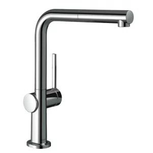 HANSGROHE 72860000 Talis M54 Bateria kuchenna 270, LowPressure do bezciśnieniowych podgrzewaczy wody, wyciągana wylewka, 1jet, chrom - Baterie kuchenne - miniaturka - grafika 1